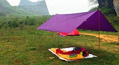 Тент туристичний 40D silicone 3,00х3.00м purple tent1